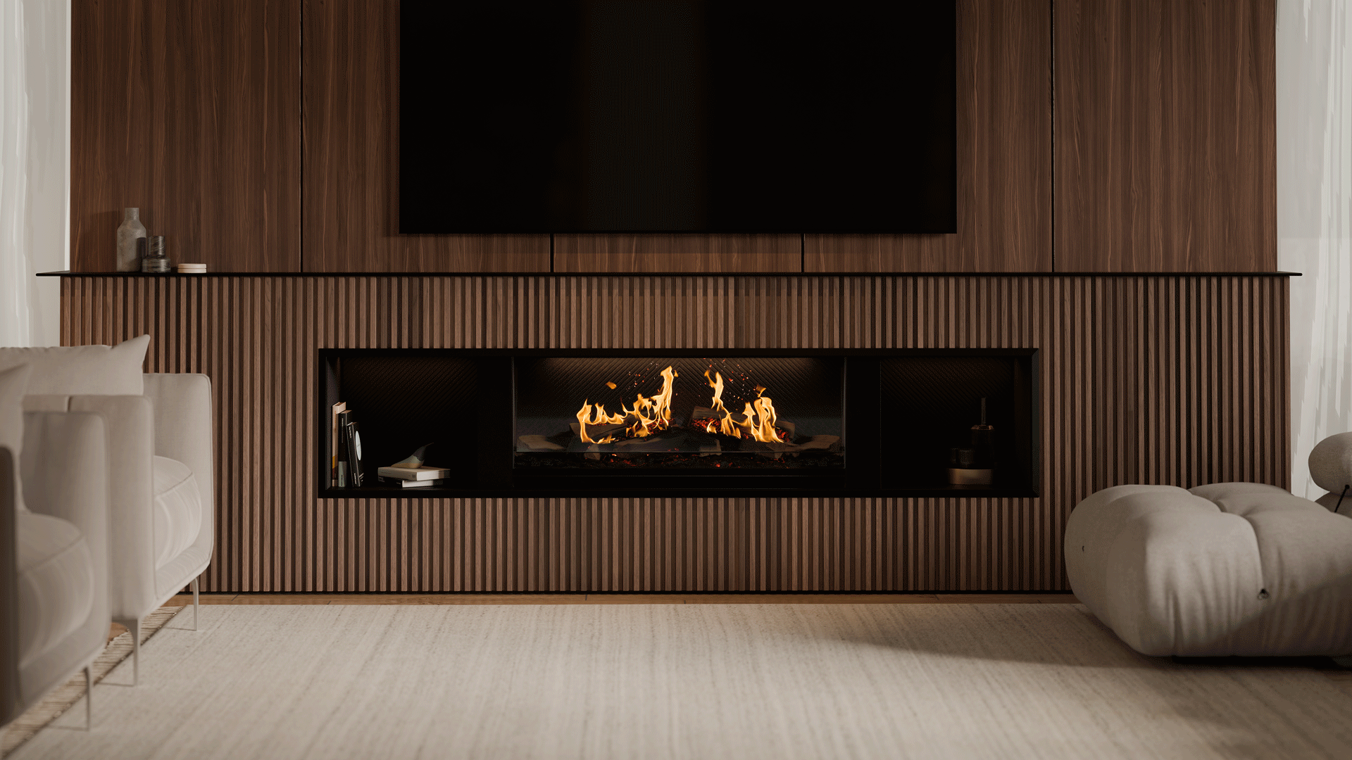 Escea LE1000 Electric Fireplace - The Heater Man